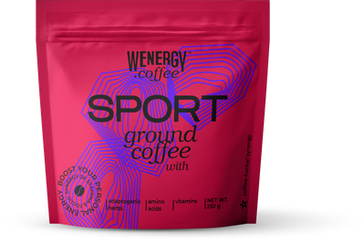 SPORT 250 г Мелена кава з додаванням адаптогенних трав, органічних амінокислот і вітамінів за класичним рецептом для підвищення витривалості перед ранковою пробіжкою або тренуванням у тренажерному залі. 2323875f фото
